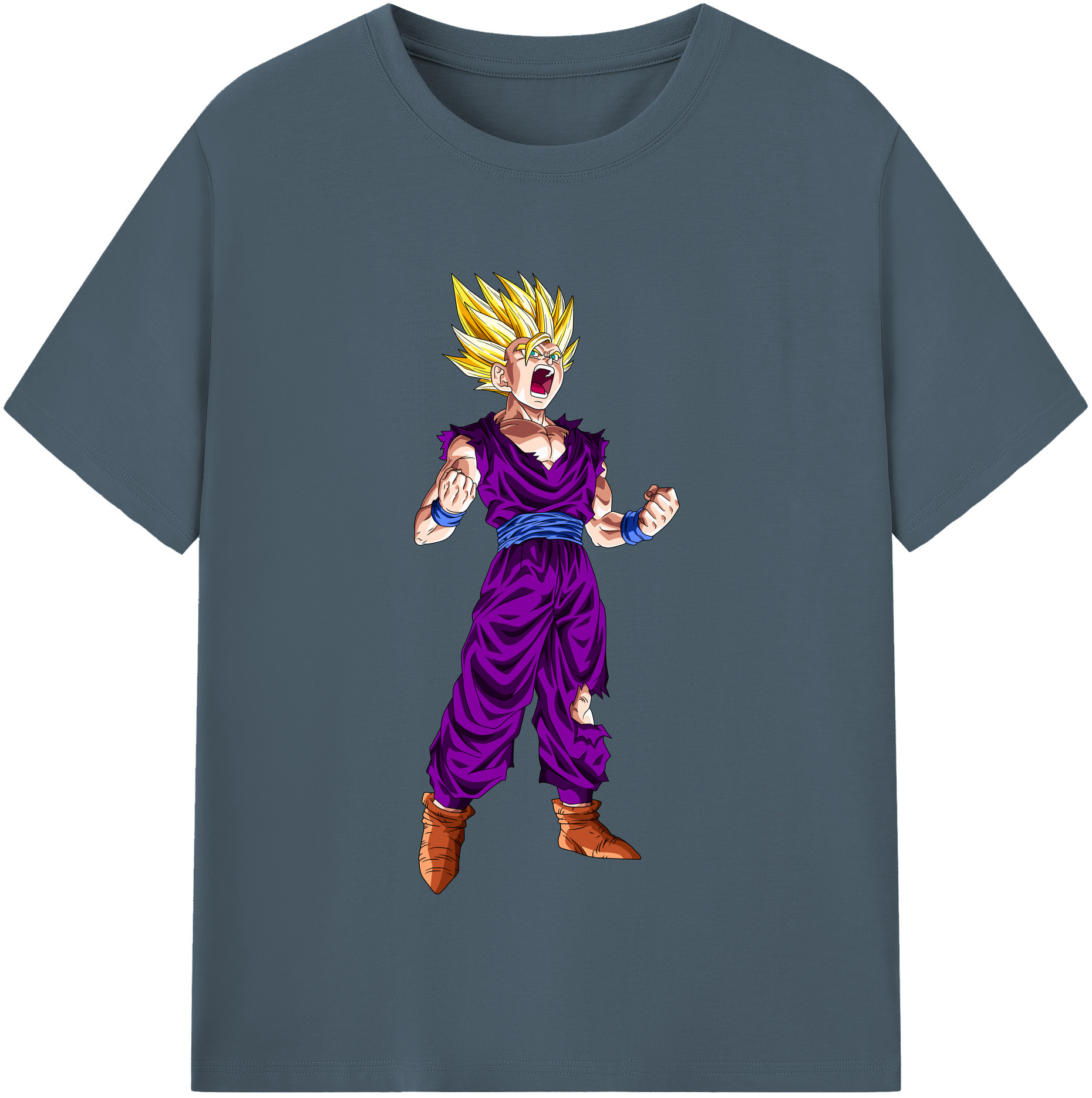 （画像用） ドラゴンボール 孫 悟飯（そんごはん）DRAGON BALL Son Gohan 綿100％半袖Tシャツ（フロントプリント）
